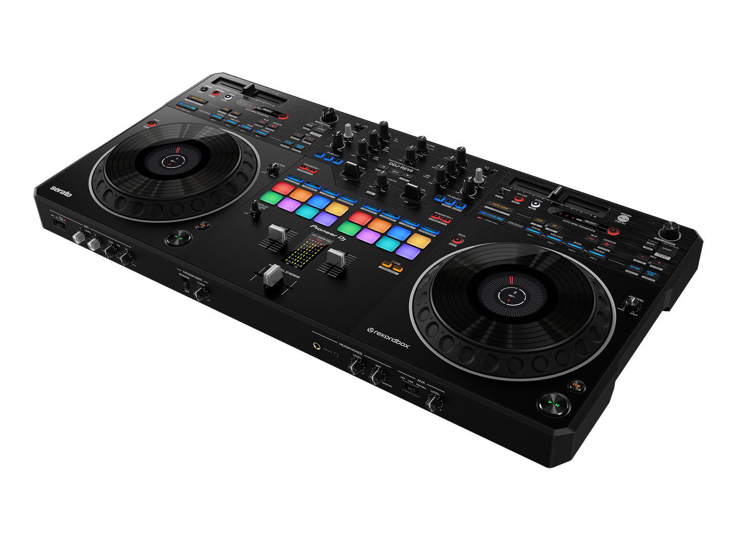 Controlador de DJ Pioneer DJ DDJ-REV5 de 4 decks con separación de vástagos