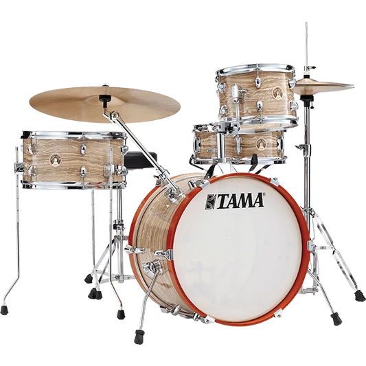 Tama Club-JAM LJK48S 4-piece Shell Pack with Snare Drum - Cream Marble Wrap