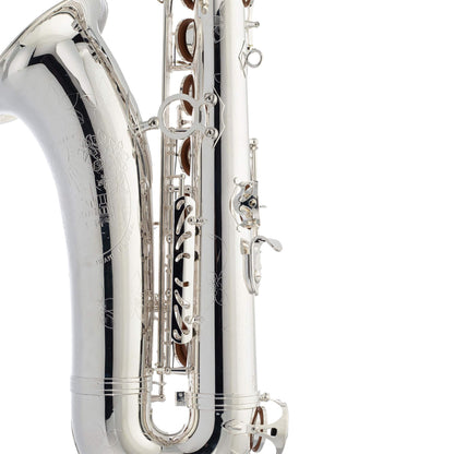 TS-860S Tenor Saxophone Silver-Plated Bell and Engraving View 1#finish_silver