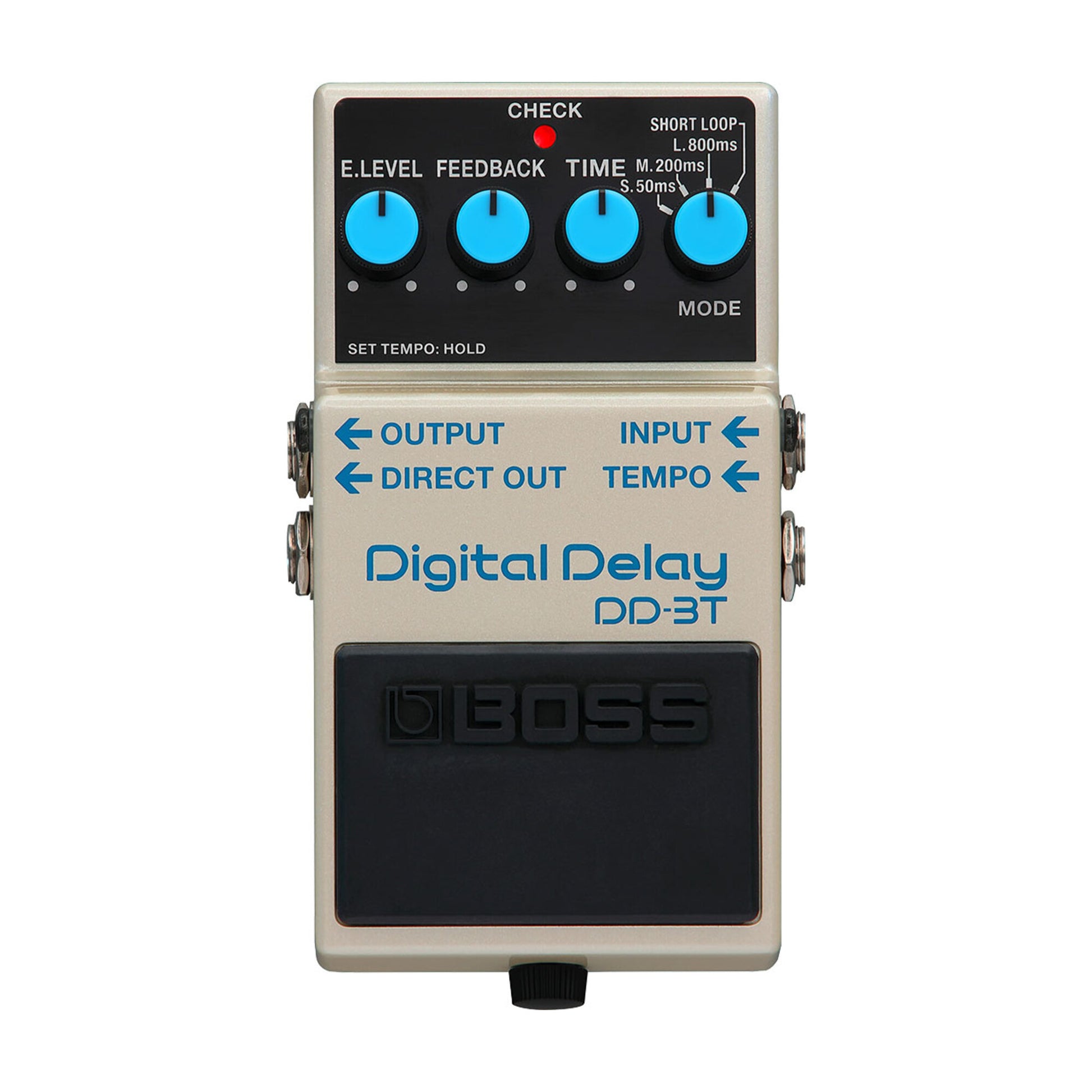 Boss DD-3T Digital Delay Pedal - Top View