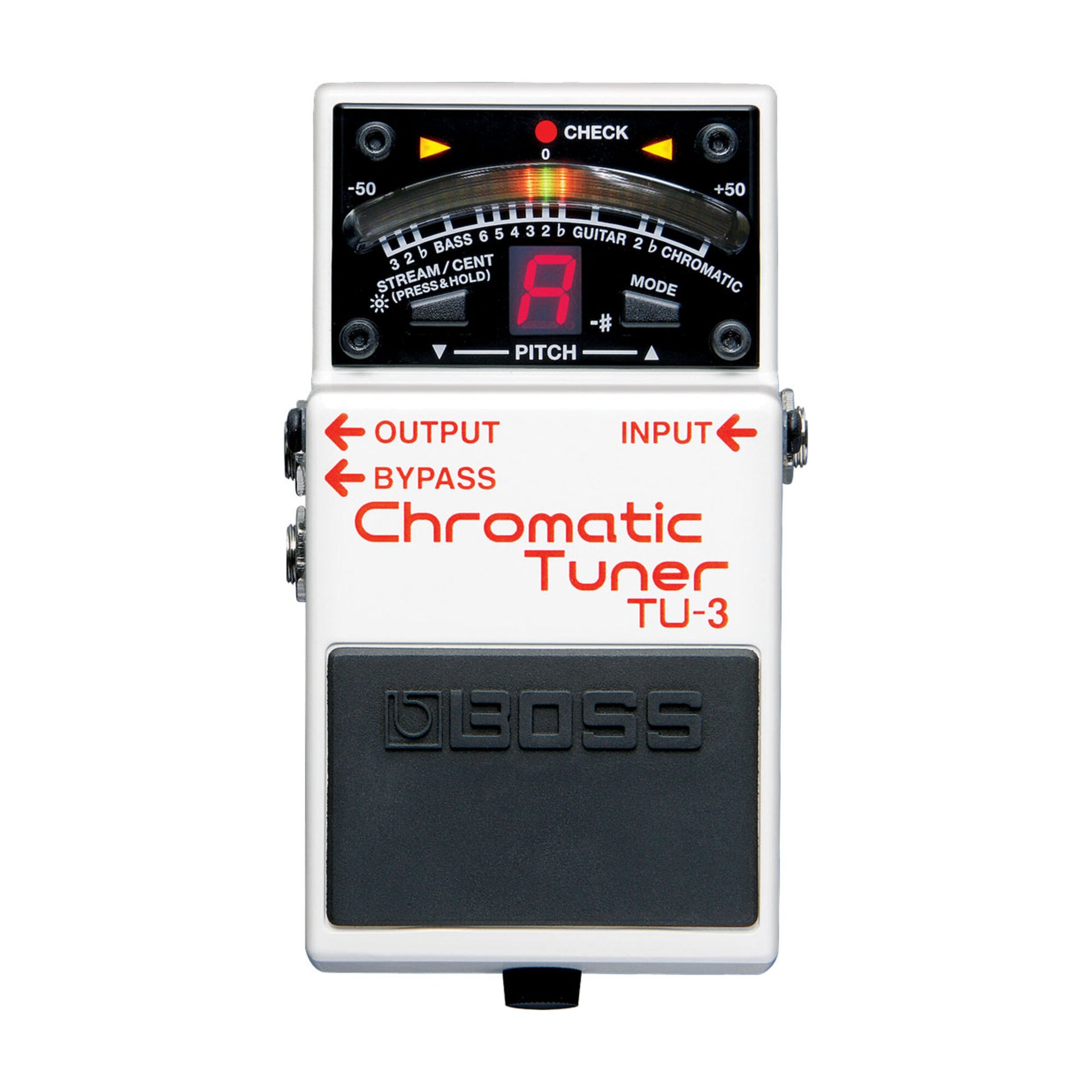 Boss TU-3 Chromatic Tuner Pedal - Top View