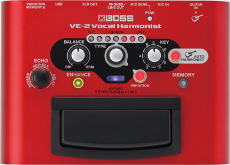 Procesador de efectos vocales Boss VE-2