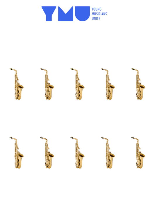 10x Jean Paul AS-400 Alto Saxophones for YMU