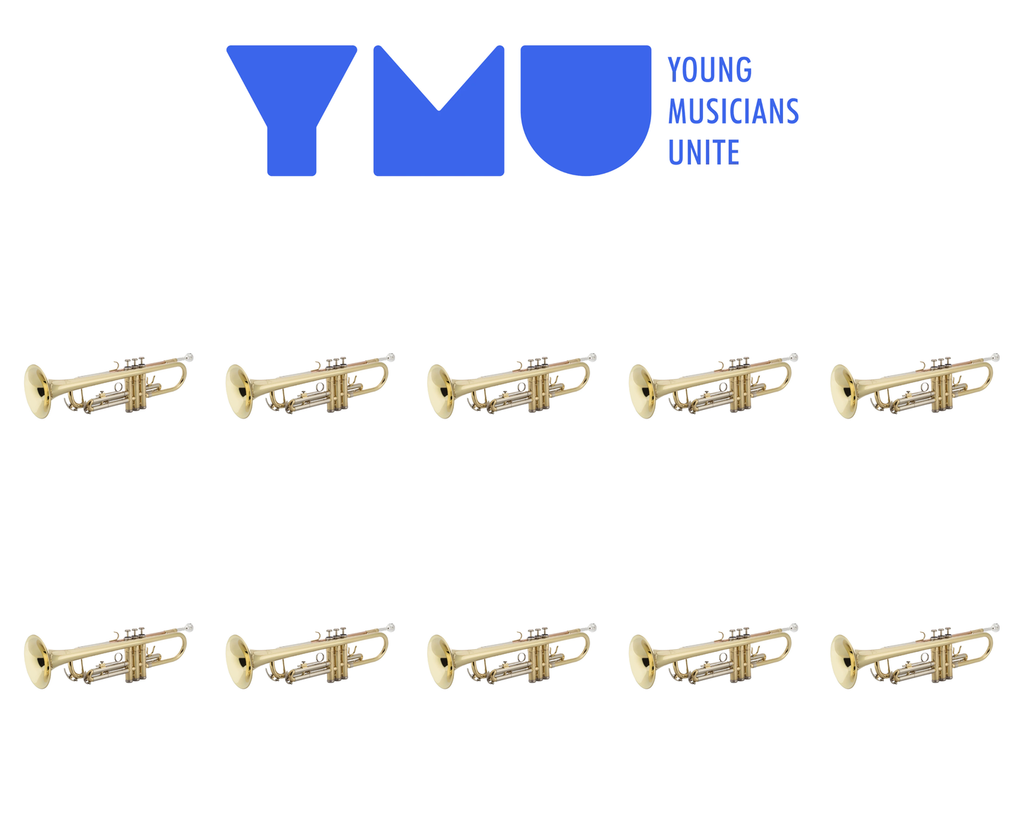 10x Jean Paul TR-430 Intermediate Trumpets for YMU