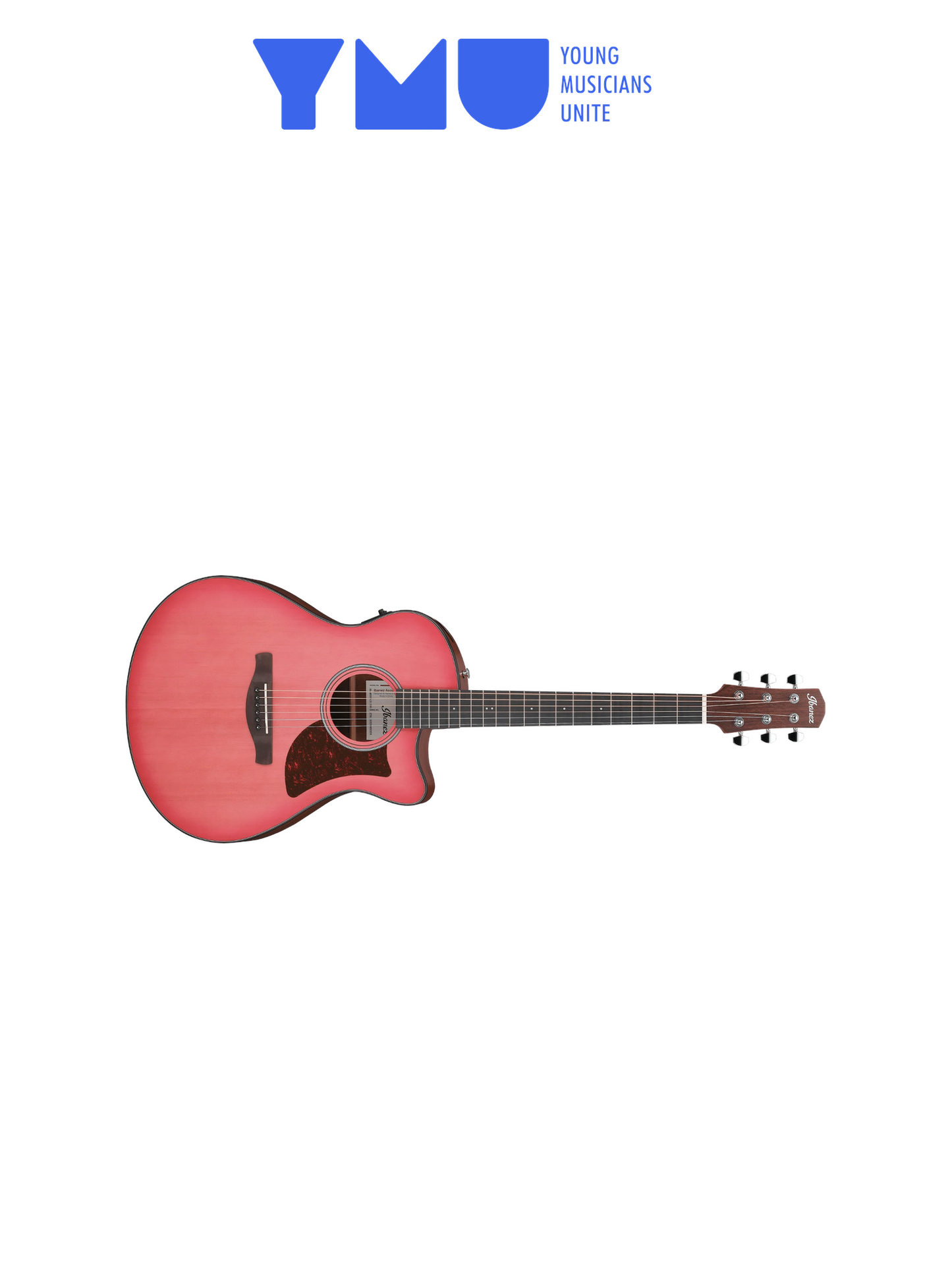 Ibanez AAM50CE Advanced Acoustic Auditorium Acoustic-Electric Guitar - Coral Red Burst
