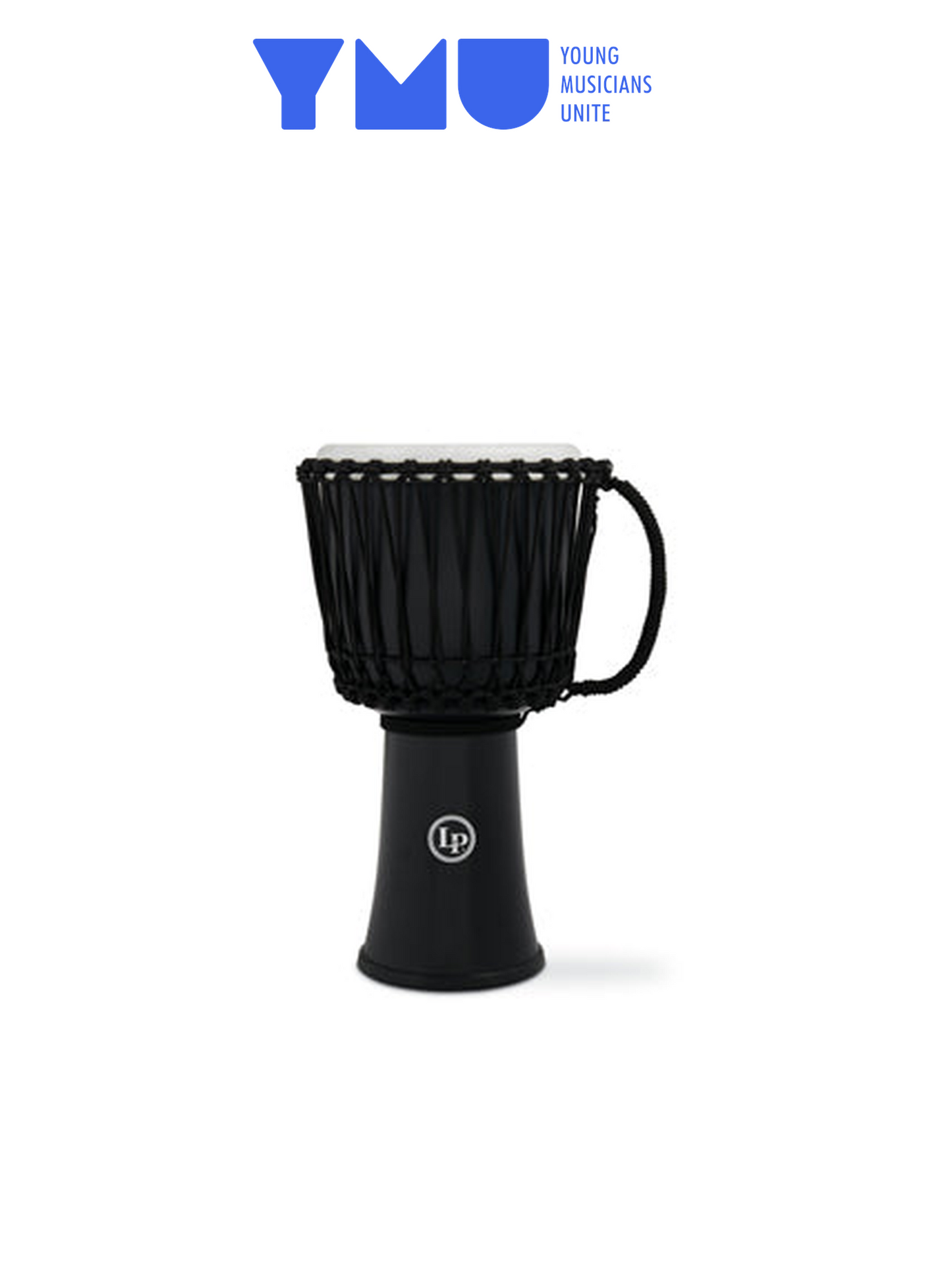 Latin Percussion 10-inch Rope Tuned Circle Djembe w/ Perfect-Pitch Head for YMU