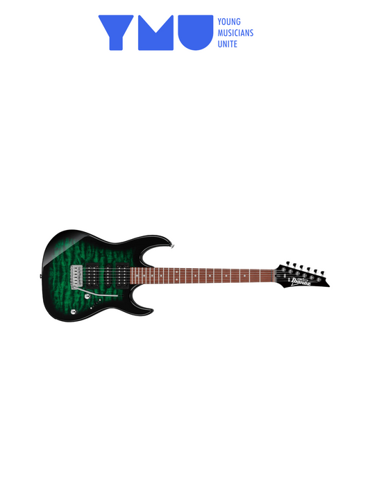 Ibanez Gio GRX70QA  - Transparent Emerald Burst for YMU