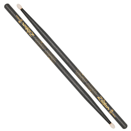 Zildjian Z Custom 5B Drumsticks Nylon Tip Black Chroma