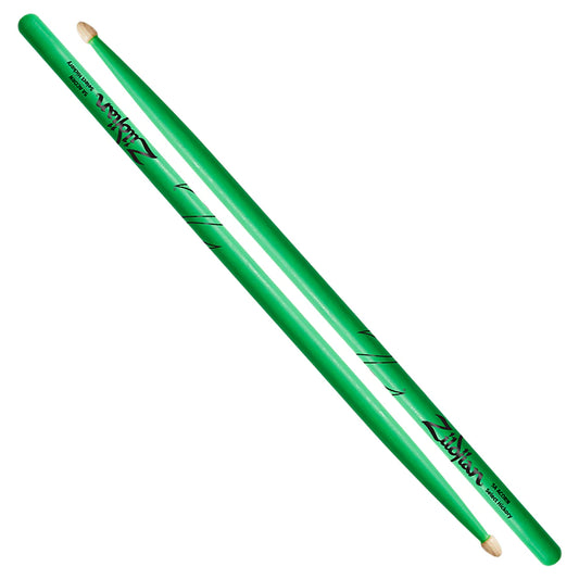 Zildjian 5A Acorn Neon Green, Hickory
