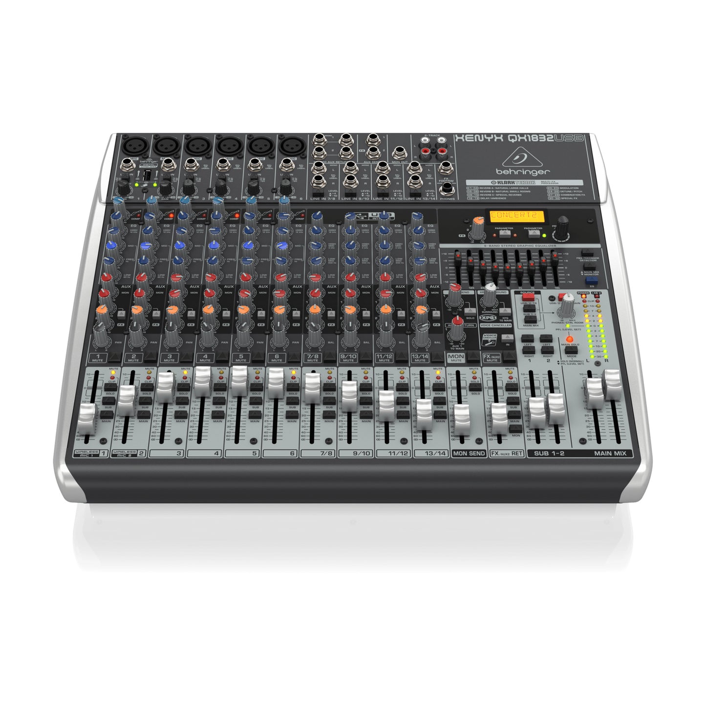 Behringer Xenyx QX1832USB Mixer with USB and Effects