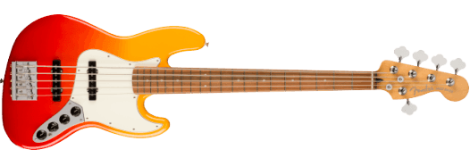 Fender Player Plus Active Jazz Bass V - Tequila Sunrise with Pau Ferro Fingerboard