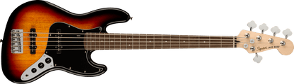 Squier Affinity Series Jazz Bass V, Laurel Fingerboard, Black Pickguard, 3-Color Sunburst