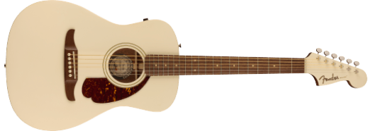 Fender Malibu Player, Walnut Fingerboard, Tortoiseshell Pickguard, Olympic White
