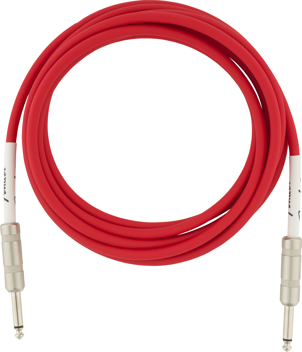 Fender 0990510010 Original Series Straight to Straight Instrument Cable - 10 foot Fiesta Red