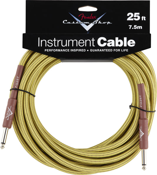 Fender® Custom Shop Performance Series Cable, 25', Tweed