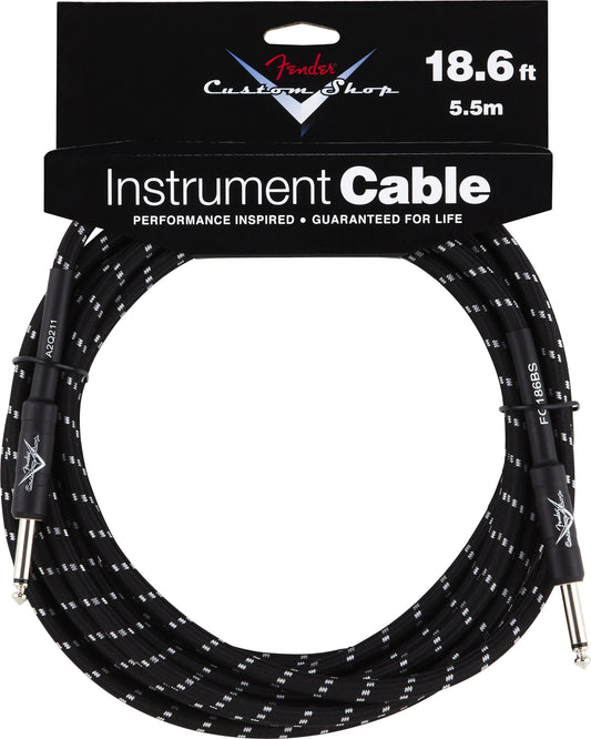 Fender® Custom Shop Performance Series Cable, 18.6', Black