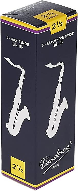 Vandoren SR2225 - Traditional Tenor Saxophone Reeds - 2.5