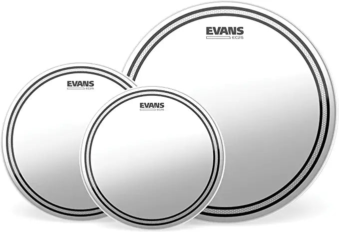 Evans EC2 Clear 3-piece Tom Pack - 10/12/16 inch