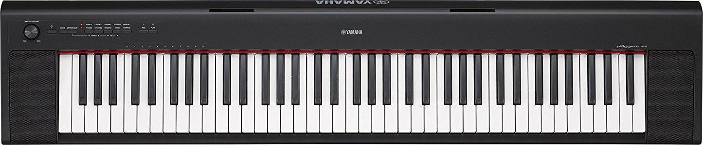 Yamaha NP32 76-Key Lightweight Portable Keyboard, Black