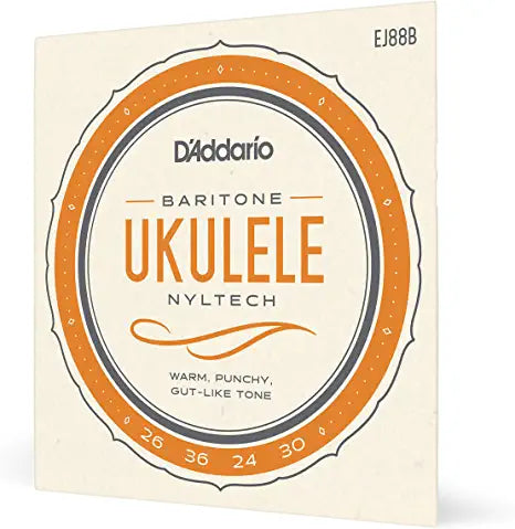 D'Addario EJ88B Nyltech Natural Nylon Baritone Ukulele Strings