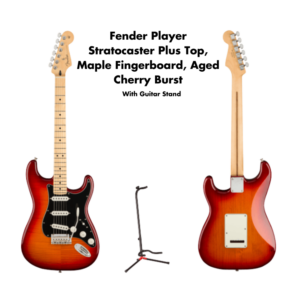 Fender Player Stratocaster Plus Top, Maple Fingerboard, Aged Cherry Burst 0144552531