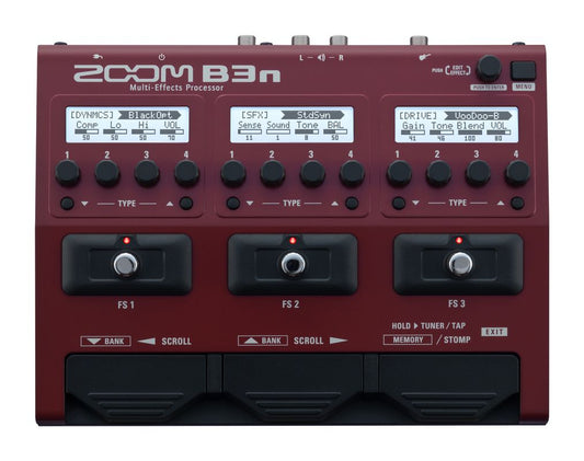 Procesador multiefectos de bajos Zoom B3n