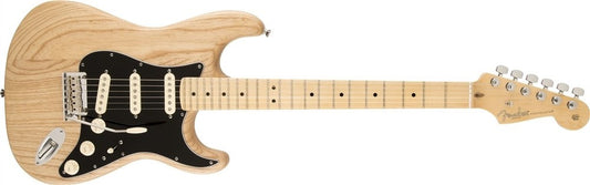 Fender Limited Edition American Standard Stratocaster Electric Guitar, 22 Frets, Modern C Neck, Maple Fingerboard, Oiled Ash, Natural