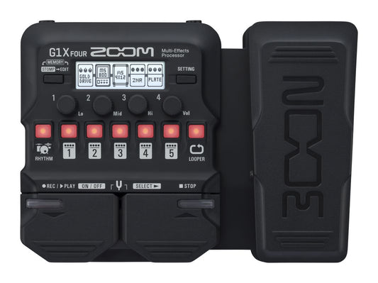 Procesador multiefectos Zoom G1X FOUR con pedal de expresión