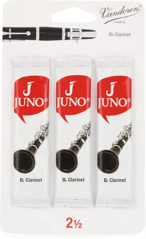 Juno Bb Clarinet Reed, - 3-pack