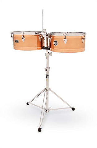 LATIN PERCUSSION GIO TT 13-14 TIMBALE BRONZE CHROME HW LP1314-GIO