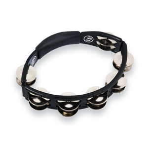 Latin Percussion Cyclops Handheld Tambourine - Black with Steel Jingles LP150