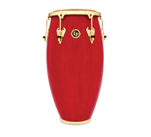 Latin Percussion Matador Wood Tumba Red with Gold Hardware - 12.5 inch Natural