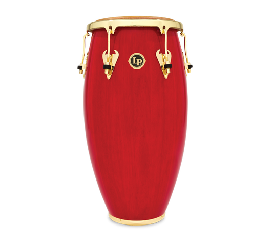 Latin Percussion Matador Wood Tumba Red with Gold Hardware - 12.5 inch Natural