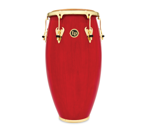 Latin Percussion Matador Wood Tumba Red with Gold Hardware - 12.5 inch Natural