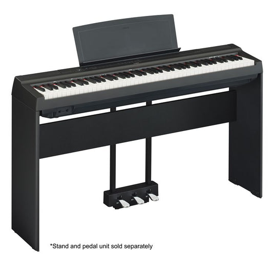Piano digital Yamaha P-125 de 88 teclas con contrapeso, color negro