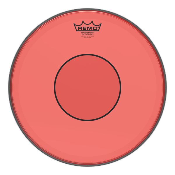 Remo Powerstroke 77 Colortone Red Snare Drumhead - 14 inch