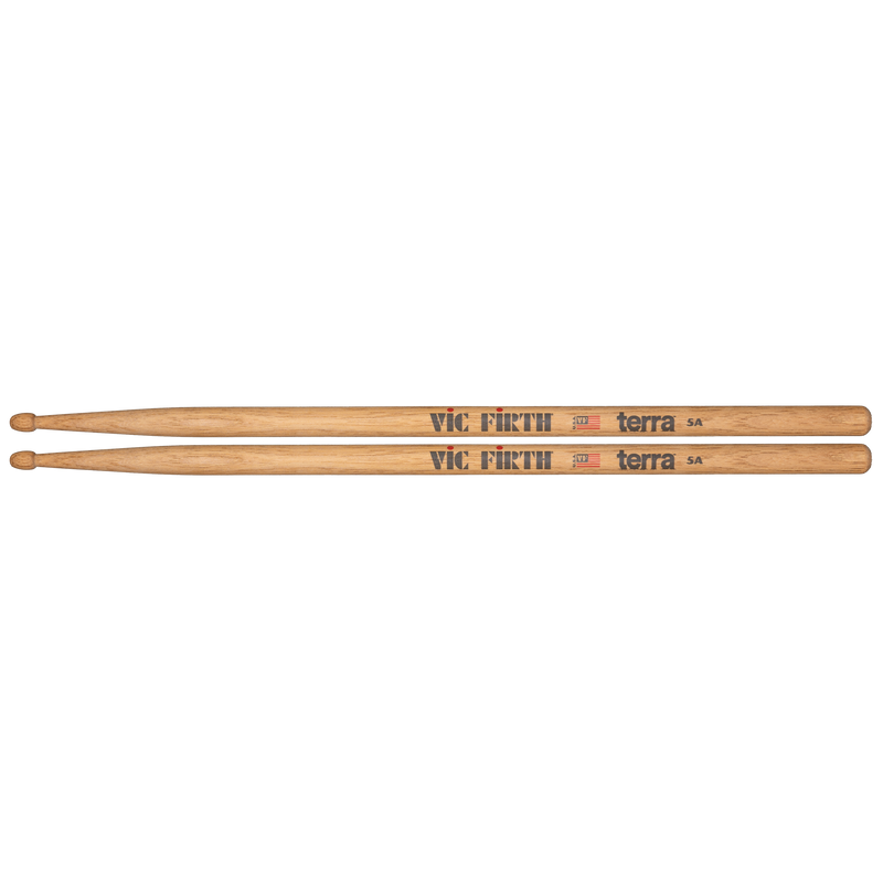 Vic Firth American Classic 5A Terra Series Drumsticks, Wood Tip