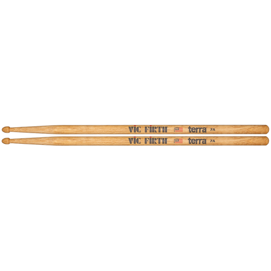 VIC FIRTH American Classic 7AT TerraTM Series Drumsticks, Wood Tip