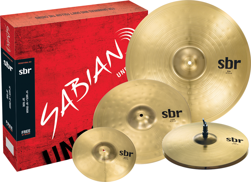 Sabian SBr Performance Cymbal Set with 10" Splash
