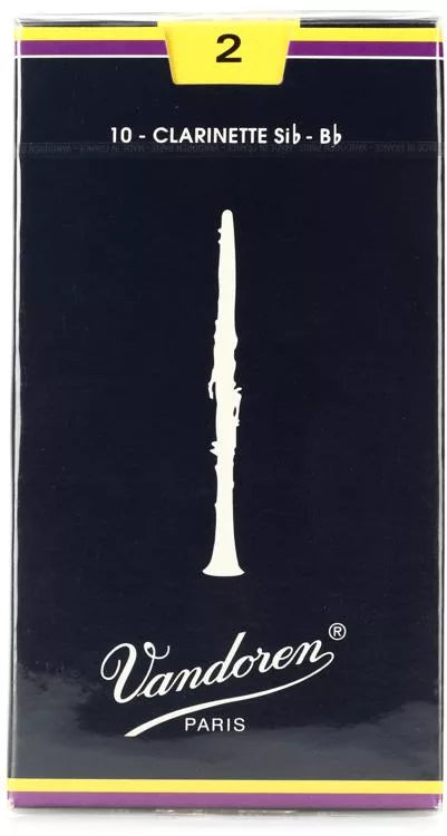 Vandoren Bb Clarinet Traditional Reeds; Box of 10