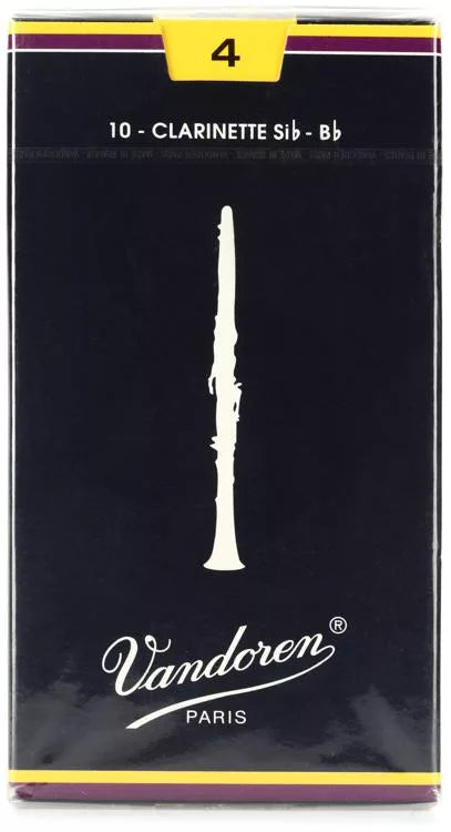 Vandoren Bb Clarinet Traditional Reeds; Box of 10