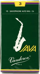 Vandoren SR2625 - JAVA Green Alto Saxophone Reeds (Pack of 10)