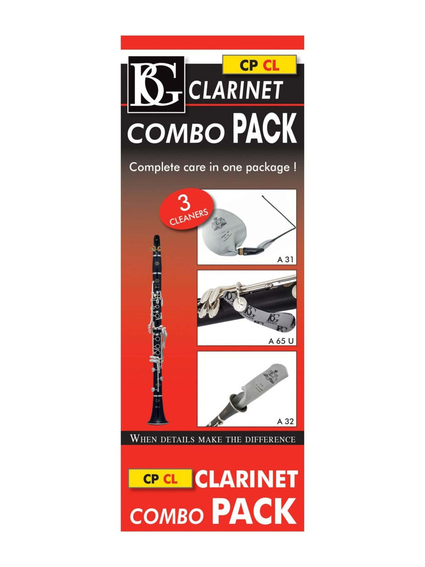 BG CPCL Clarinet Cleaning Swab Set