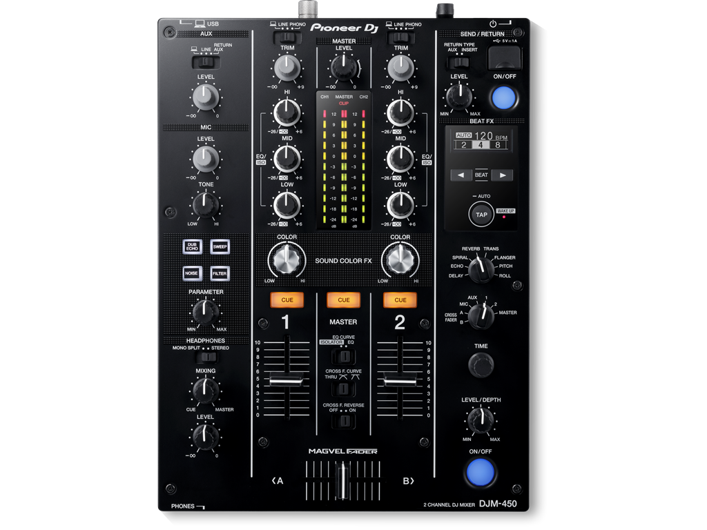 Pioneer DJ DJM-450 2-channel DJ Mixer