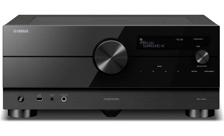 Yamaha RX-A4A 5.2-channel home theater receiver with Wi-Fi®, Bluetooth®, Apple AirPlay® 2, and Amazon Alexa compatibility