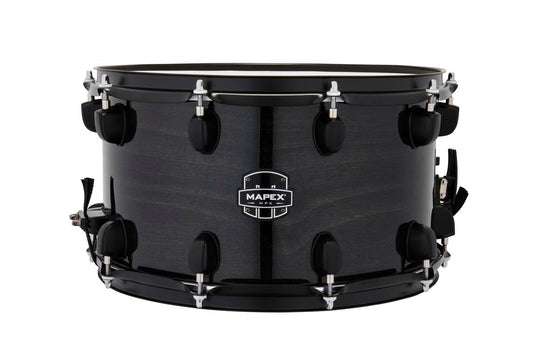 Mapex MPX Maple Snare Drum - 8 inch x 14 inch - Transparent Midnight Black