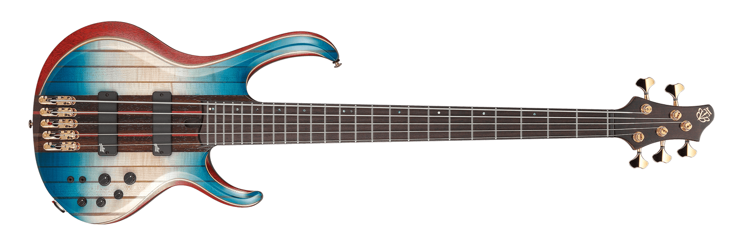 Ibanez Premium BTB1935 5-string Electric Bass Guitar - Caribbean Islet Low Gloss