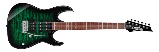 Ibanez Gio GRX70QA Electric Guitar - Transparent Emerald Burst