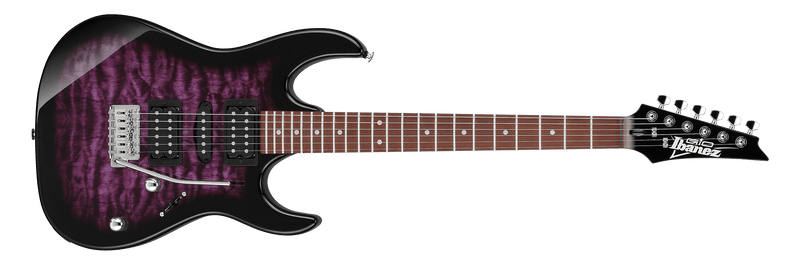 Ibanez GIO GRX70QA Electric Guitar - Transparent Violet Sunburst