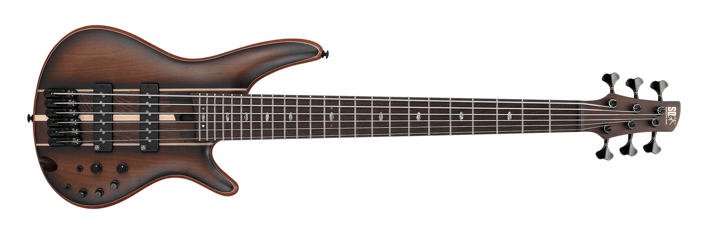 Bajo Ibanez Premium SR1356B de 6 cuerdas - Dual Mocha Burst Flat